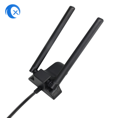 Nhóm băng kép 2.4GHz 5GHz RP-SMA ăng-ten WiFi với cáp mở rộng 6,5 feet cho PC máy tính để bàn không dây Bluetooth