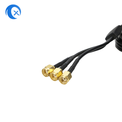 2.4G / 5G Ba 7dBi ăng-ten WiFi Bluetooth Wireless Extender ăng-ten gắn từ với đầu nối nam RP-SMA