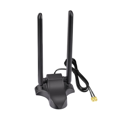 WiFi 6E ăng-ten Tri-Band 2.4GHz 5GHz 6GHz Cơ sở từ tính ăng-ten WiFi RP-SMA Connector cho PC Desktop Wireless Router