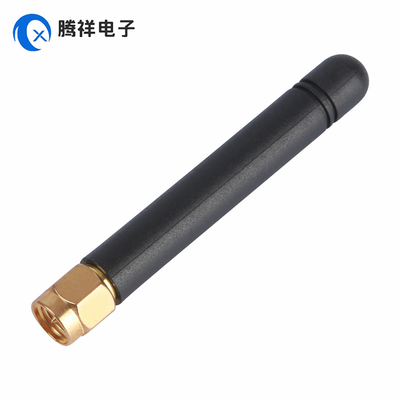 SMA Nam thẳng vàng bọc kết nối ăng-ten 868MHz 2dBi cao su ăng-ten cho cầm tay, TV, ô tô, nhà hát