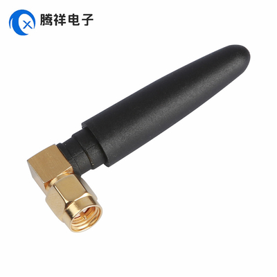 SMA Nam thẳng vàng bọc kết nối ăng-ten 868MHz 2dBi cao su ăng-ten cho cầm tay, TV, ô tô, nhà hát