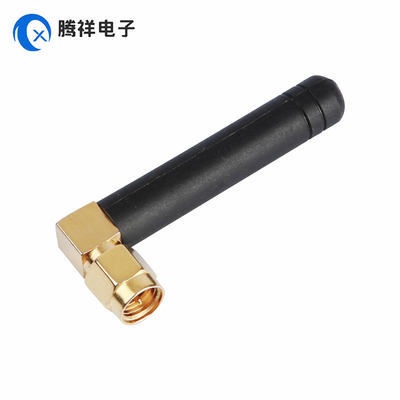 SMA Nam thẳng vàng bọc kết nối ăng-ten 868MHz 2dBi cao su ăng-ten cho cầm tay, TV, ô tô, nhà hát