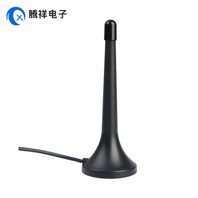 698-960MHz/1710-2700MHz 3dBi Không dây 4G / LTE ăng-ten SMA Male Connector Magnetic Mount với cáp Rg174