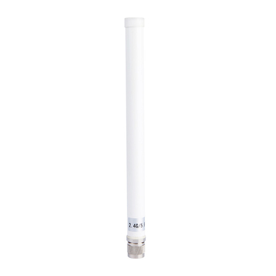 2.4G + 5.8G Dual Band High Gain 7DBi WiFi ngoài trời chống nước Ống kính sợi với N đầu nối nam