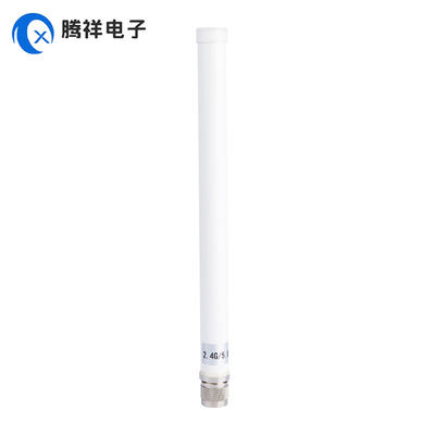 2.4G + 5.8G Dual Band High Gain 7DBi WiFi ngoài trời chống nước Ống kính sợi với N đầu nối nam