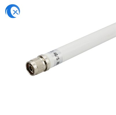 2.4G + 5.8G Dual Band High Gain 7DBi WiFi ngoài trời chống nước Ống kính sợi với N đầu nối nam