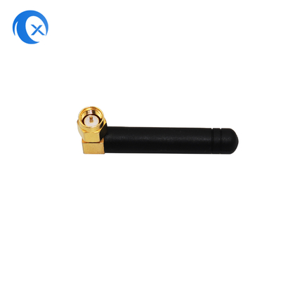 Quad Band góc phải 850 đến 1900 MHz GSM ăng-ten cao su với góc phải SMA nam