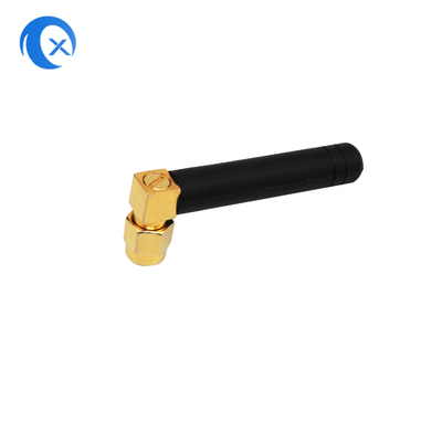 Quad Band góc phải 850 đến 1900 MHz GSM ăng-ten cao su với góc phải SMA nam