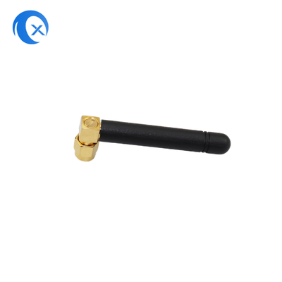 2.4G WiFi góc phải SMA Male Connector Tăng suất cao 2dBi GSM Ốc cao su ăng-ten cho Router