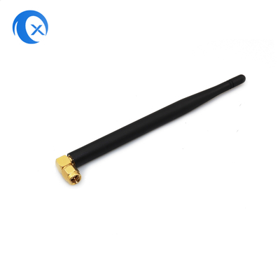 SMA Male Connector Mount High Gain 5dBi 868MHz 2.4G ăng-ten NFC ốp góc phải WiFi ốp vịt ăng-ten cho Router