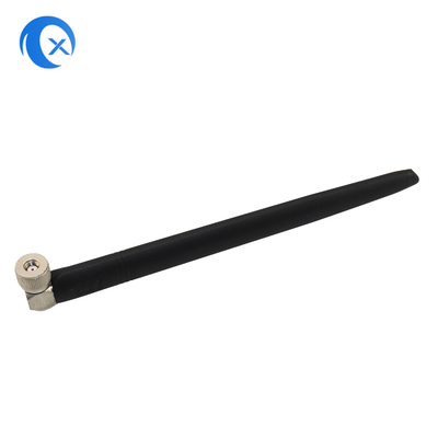 Lợi nhuận cao 5dBi cố định 90 độ Xương cao su bên ngoài góc phải RP SMA Kết nối nam 2.4GHz ăng-ten cho camera an ninh HD