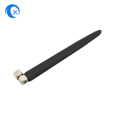 Lợi nhuận cao 5dBi cố định 90 độ Xương cao su bên ngoài góc phải RP SMA Kết nối nam 2.4GHz ăng-ten cho camera an ninh HD