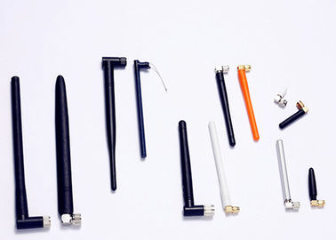 Right Angle 868 MHZ SMA Antenna Ngắn Cao Su Trắng Vịt Nam / Nữ Nối