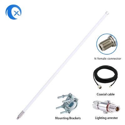 Ăng-ten fiberglass ngoài trời 915MHz 10dBi Lora Gateway Ăng-ten Helium Ăng-ten đa hướng đầu nối N cái