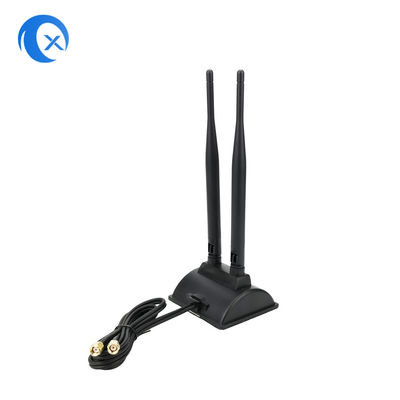 Ăng ten cơ sở từ tính 5dBi băng tần kép với đầu nối RP SMA
