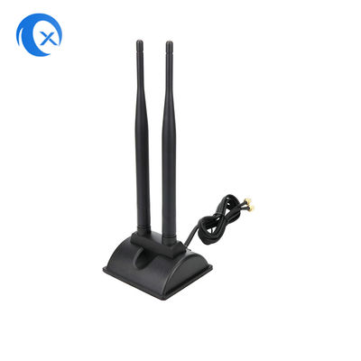 Ăng ten cơ sở từ tính 5dBi băng tần kép với đầu nối RP SMA