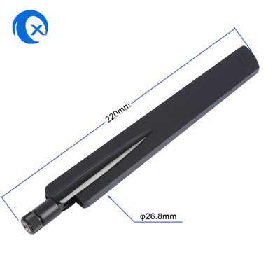 Ăng ten WiFi Omni băng tần kép 5dBi 2.4G 5G với đầu nối SMA xoay RP