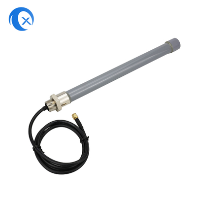 Ăng ten sợi thủy tinh 4G Omni 5dBi, 800/1800 / 2600MHz Đa băng tần, Ngoài trời, Cáp 3m, Màu xám