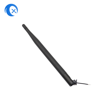 Màu đen có thể uốn cong cao su Duck Antenna Ipex kết nối với 50 Ohm trở kháng