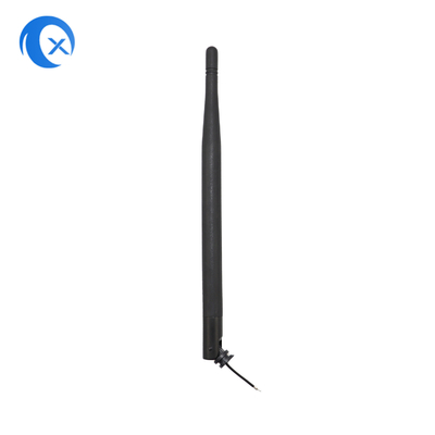 Màu đen có thể uốn cong cao su Duck Antenna Ipex kết nối với 50 Ohm trở kháng