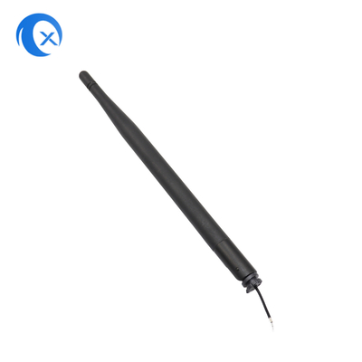 Màu đen có thể uốn cong cao su Duck Antenna Ipex kết nối với 50 Ohm trở kháng