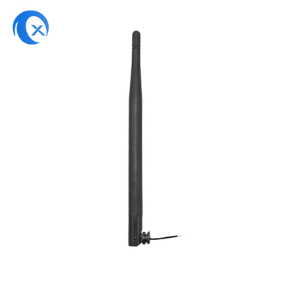 Màu đen có thể uốn cong cao su Duck Antenna Ipex kết nối với 50 Ohm trở kháng