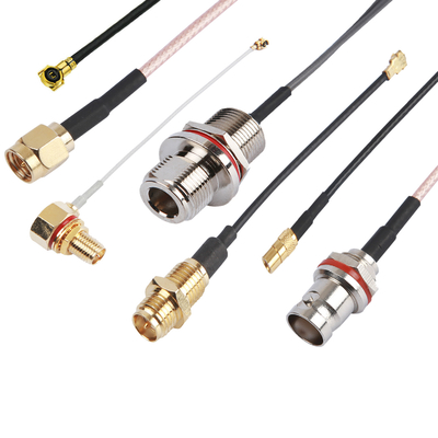 Cụm cáp đồng trục RF Cáp RG316 SMA Loại N MMCX BNC Cáp nhảy