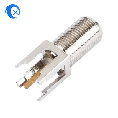 Viễn thông RF Máy CNC Phần cứng F Loại Connector Nữ cho cáp đồng trục