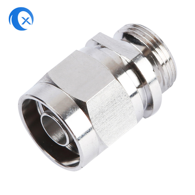 Đồng thau nguyên chất mạ niken Đầu nối nam nữ kiểu N Phần cứng được gia công bằng máy CNC