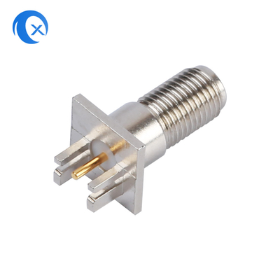 Trở kháng 50OHM SMA đầu nối gắn PCB dọc nữ Bộ phận cơ khí CNC