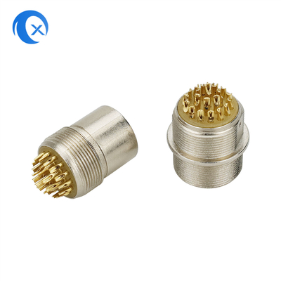 Hàng mới về Hợp kim kẽm kim loại 22pin Đẩy-kéo Đầu nối Micro Jack cắm tròn