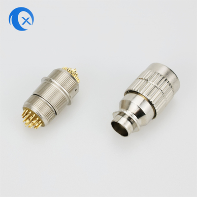 Hàng mới về Hợp kim kẽm kim loại 22pin Đẩy-kéo Đầu nối Micro Jack cắm tròn