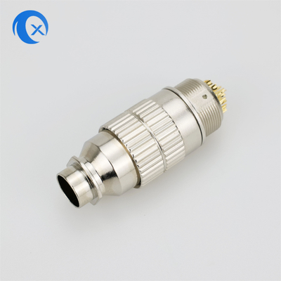 Hàng mới về Hợp kim kẽm kim loại 22pin Đẩy-kéo Đầu nối Micro Jack cắm tròn
