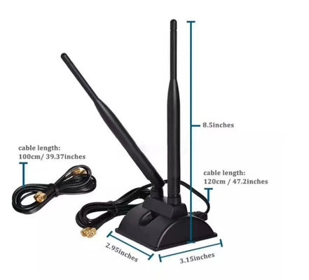 Băng tần kép di động HD Antenna 8DBI đạt được hoạt động ngoài trời HDTV kỹ thuật số