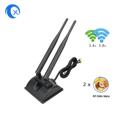 Ống ăng-ten WiFi 6dBi với đầu nối nam RP-SMA 2.4GHz 5GHz Cụm từ hai băng tần cho bộ định tuyến không dây WiFi PCI-E